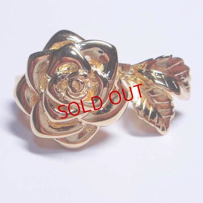 画像1: ローズマグネットショートナー　ゴールド