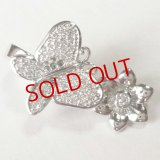 ラインストーンバタフライ＆フラワーショートナー