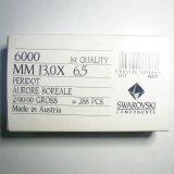 #6000 PERIDOT  AB（ペリドットAB）13X6.5mm 　2グロス
