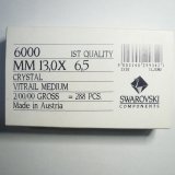 #6000  VITRAIL  MEDIUM,（ヴァイトラルミデイアム）13X6.5mm 　2グロス