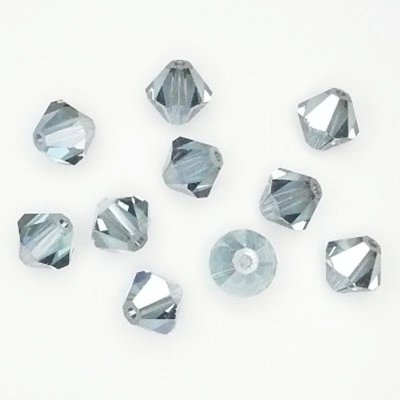 画像2: #5301　 AQUAMARINE SATIN（アクアマリン サテン）　6mm　30個