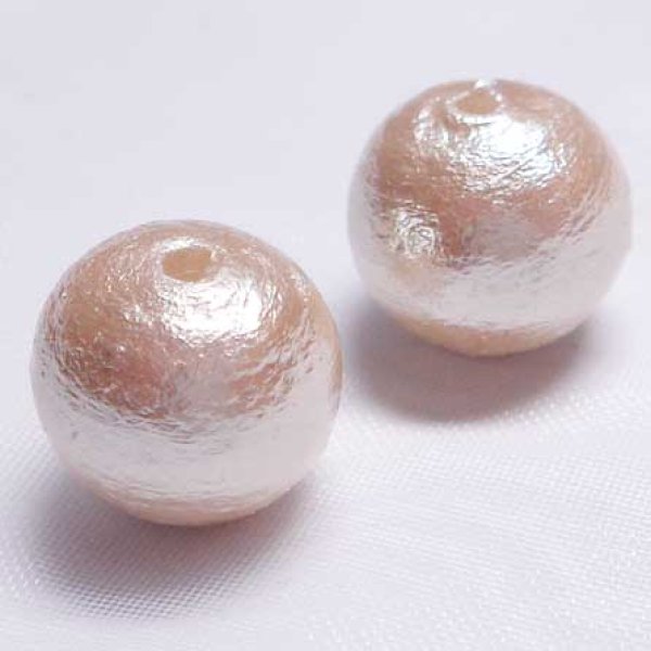 画像2: コットンパール　キスカ　（両穴）　10mm　10個入り (2)