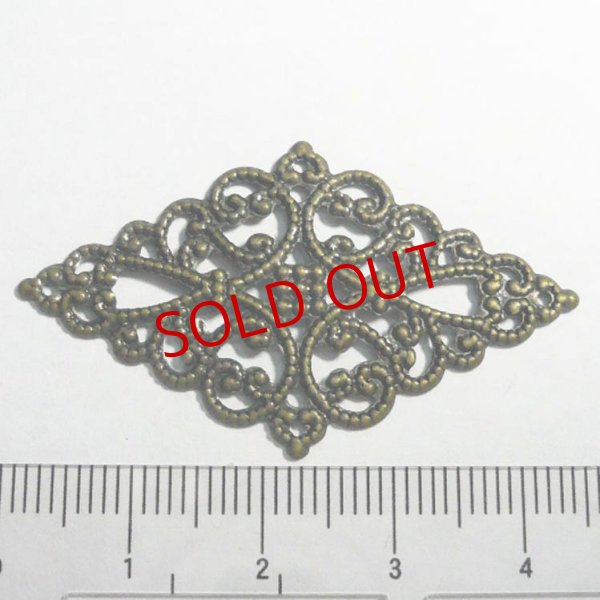 画像4: 座金　菱形（L)　金古美 (4)