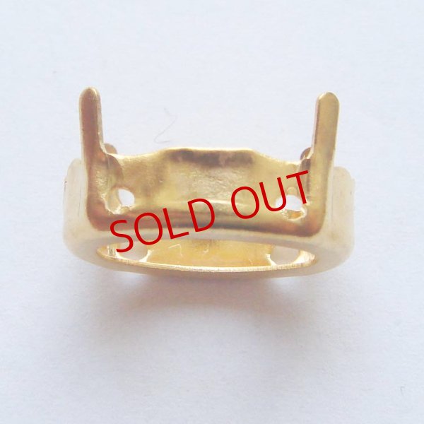 画像2: 台座　 ゴールド　14x10mm用　2個組 (2)