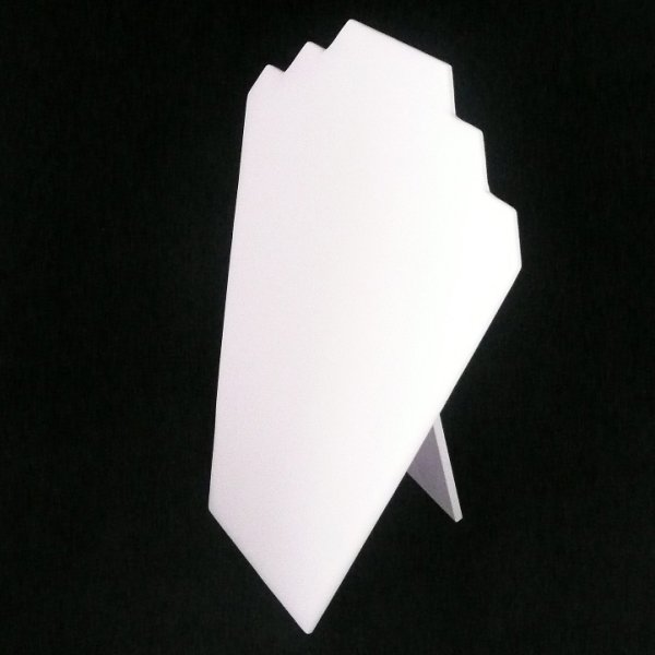 画像1: 折りたたみトルソー（段差付）　ホワイト (1)