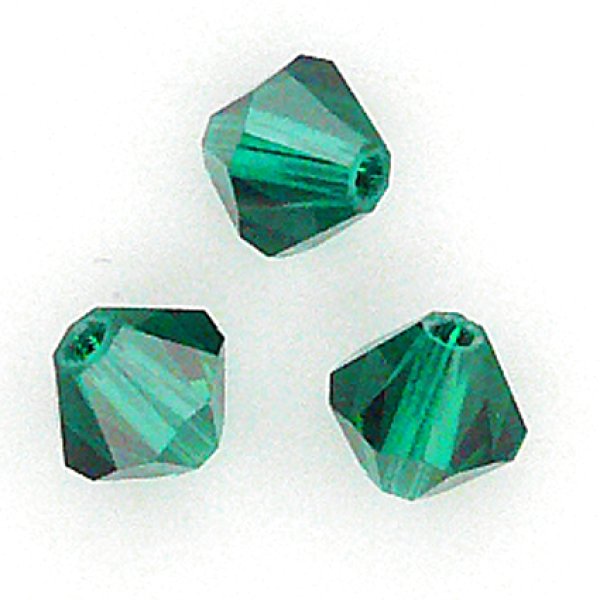 画像1: #5301　EMERALD（エメラルド）　4mm　100個 (1)